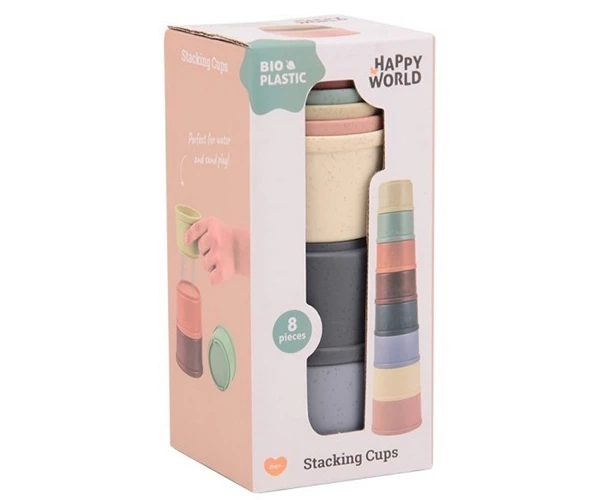 Gobelets empilables en bioplastique – Image 4