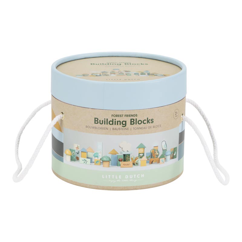 Tonneau de Blocs de construction en bois Forest Friends, Little Dutch – Image 3