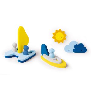 Jouets de bain «On met les Voiles» bateau et catamaran, Quut