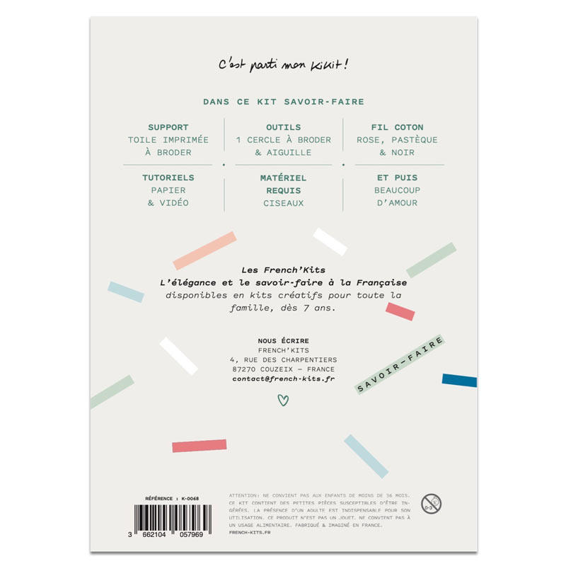 Kit broderie décorative «Biche oh ma biche» French Kits – Image 3