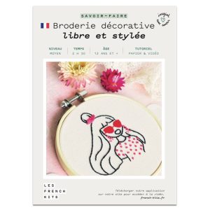 Kit broderie décorative « Libre et stylée », French Kits