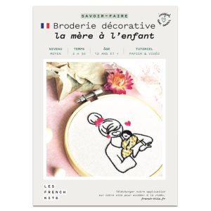 Kit broderie décorative « La mère à l’enfant » French Kits