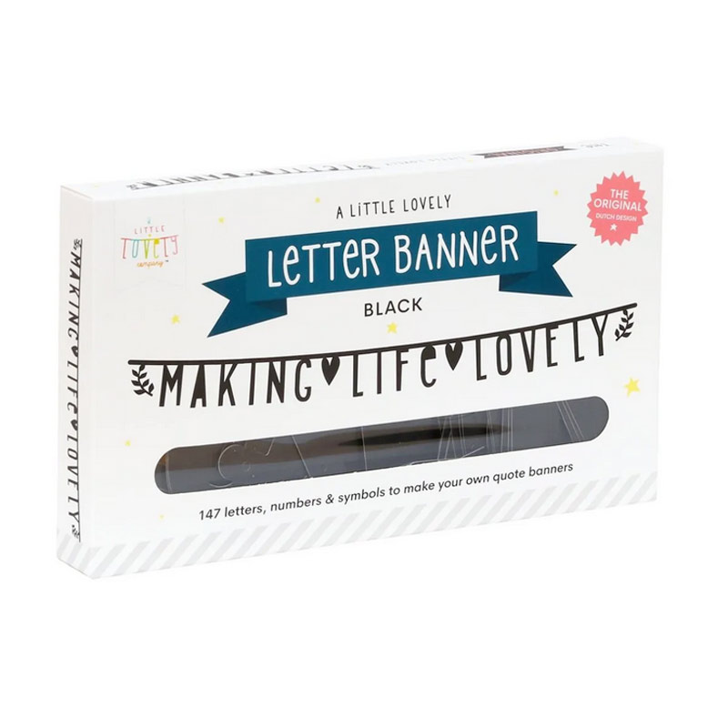 Kit guirlande de lettres noires, A Little Lovely Company – Image 2