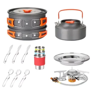 Kit vaisselle pour camping – Compact, léger et complet pour repas nomades sans tracas