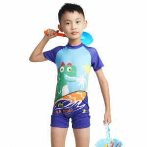 Maillot de bain 1 pièce à manches courtes – Affine la silhouette, protège du soleil, idéal nage sportive et look élégant