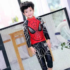Maillot de bain 2 pièces Spider man – Look super-héros pour enfants – Confortable, fun et protection UV