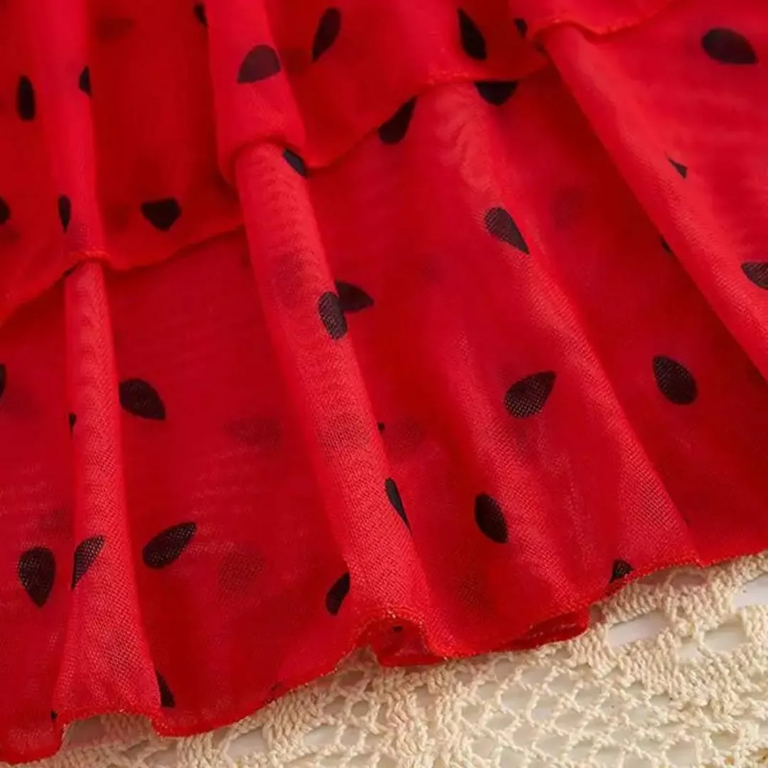 Maillot de bain 3 pièces pastèque – Look estival tendance, silhouette sublimée, parfait pour plage et piscine – Image 4