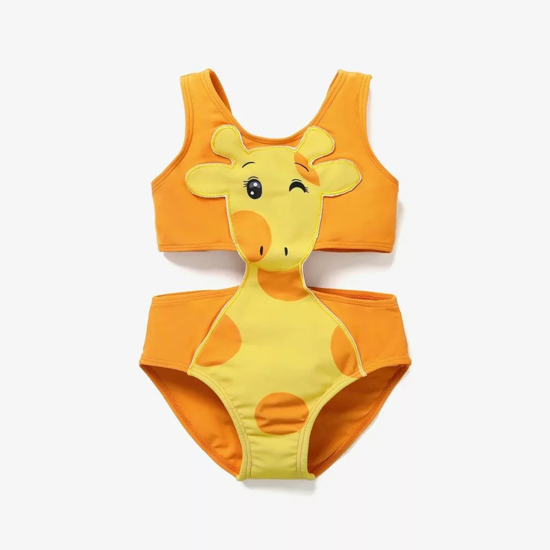 Maillot de bain une pièce girafe – Style original et flatteur pour silhouette élancée à la plage