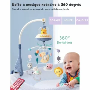 Mobile musical bébé – Apaisant et décoratif pour un sommeil paisible – Cadeau naissance idéal