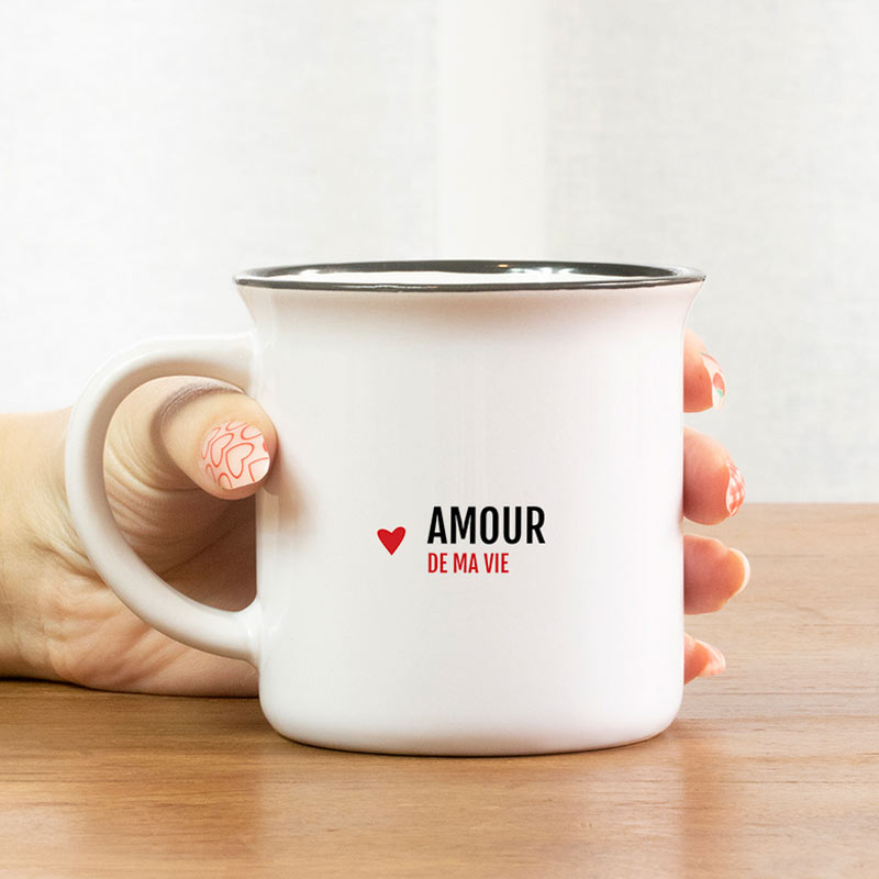 Mug céramique «Amour de ma Vie» Bibiche fait son Cirque