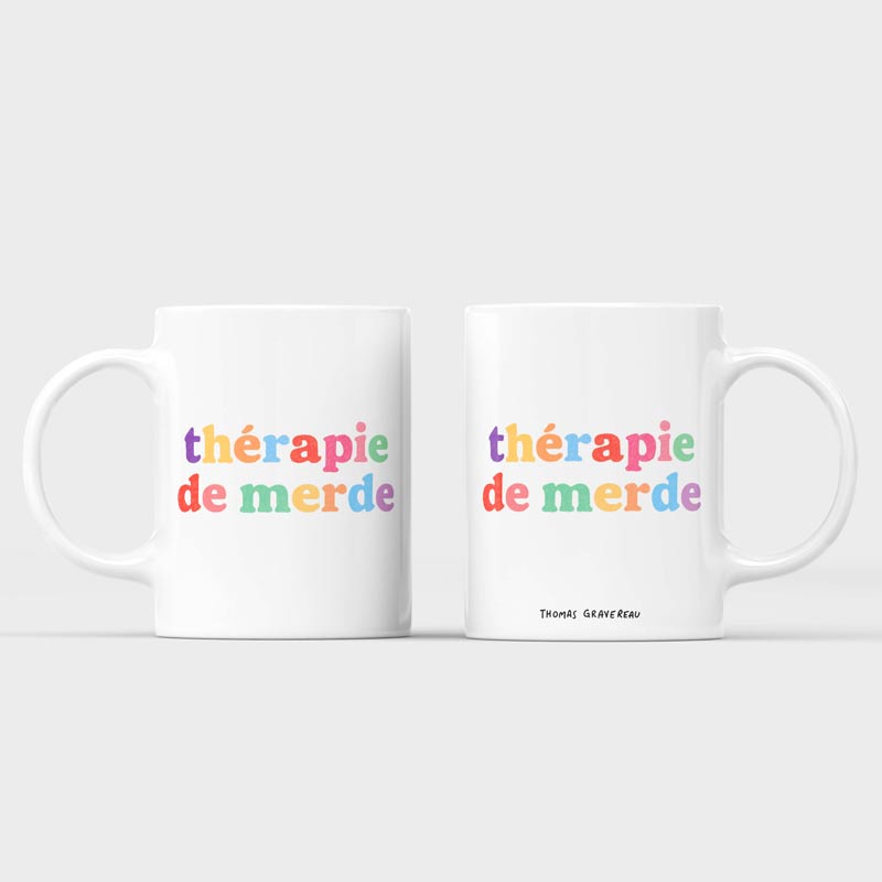 Mug céramique Thérapie de Merde, Thomas Gravereau – Image 2