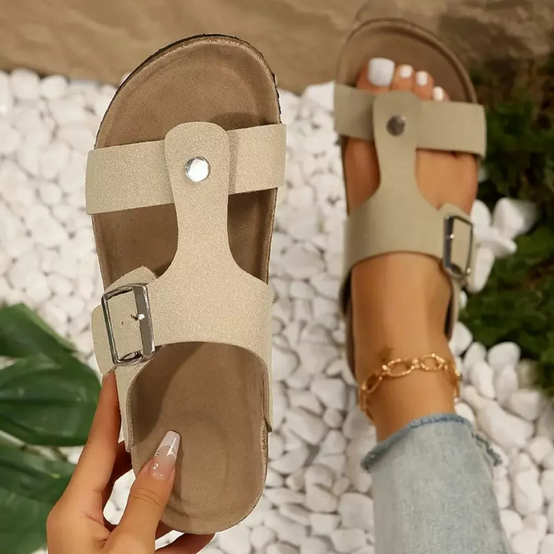 Mules ergonomiques bride boucle femme – Confort tout-terrain élégant pour pieds sensibles – Maintien optimal et style casual chic – Image 4