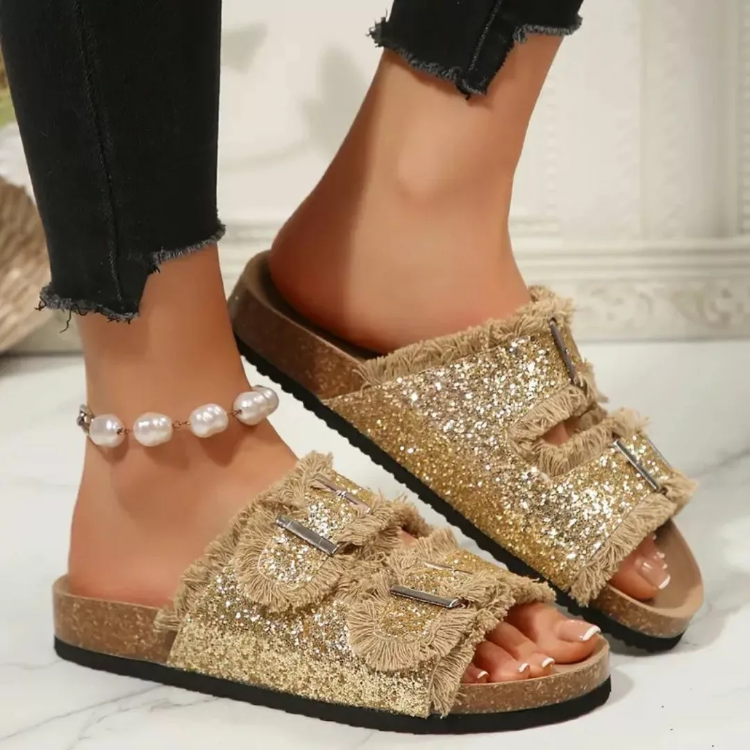Mules femme paillettes tendance été – Confort chic et brillance pour des journées ensoleillées stylées – Image 5