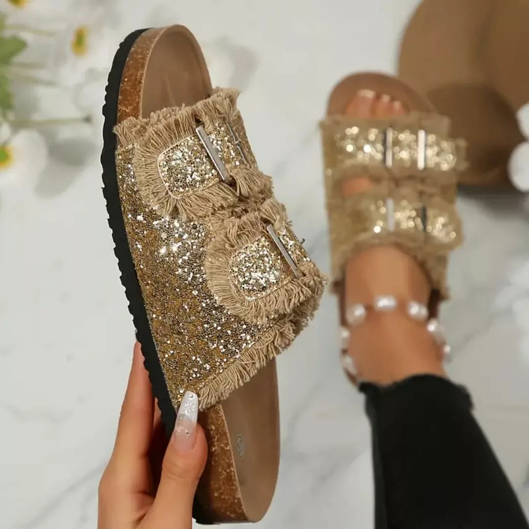 Mules femme paillettes tendance été – Confort chic et brillance pour des journées ensoleillées stylées – Image 4