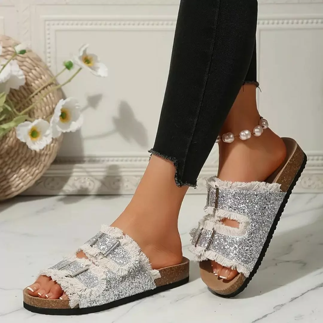 Mules femme paillettes tendance été – Confort chic et brillance pour des journées ensoleillées stylées – Image 7