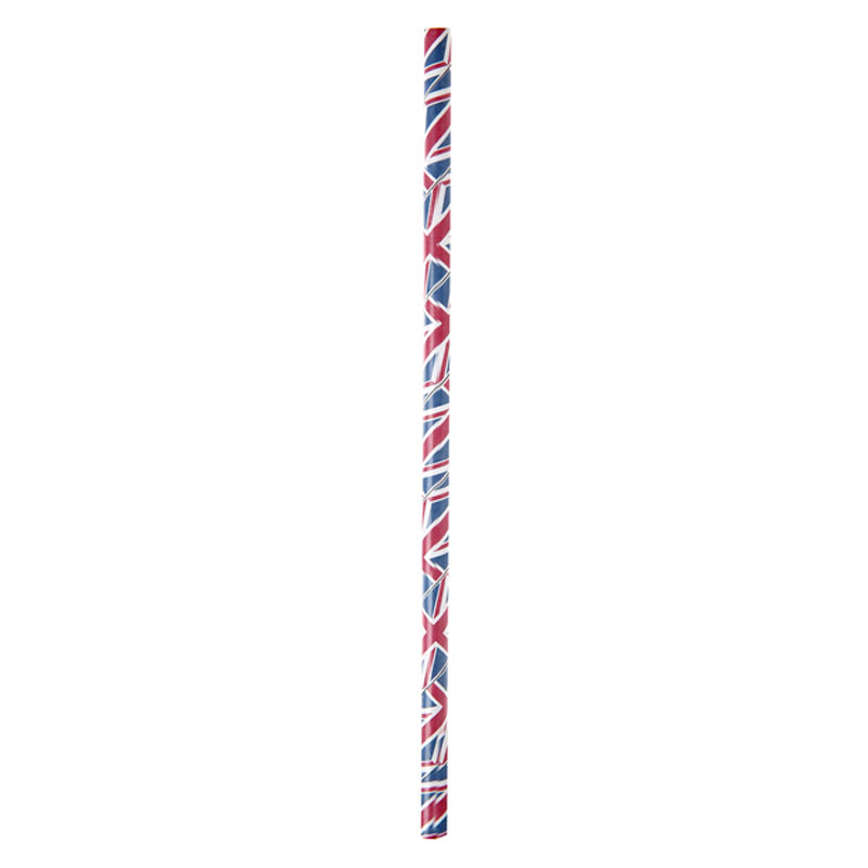 Lot de 20 pailles cartonnées Union Jack