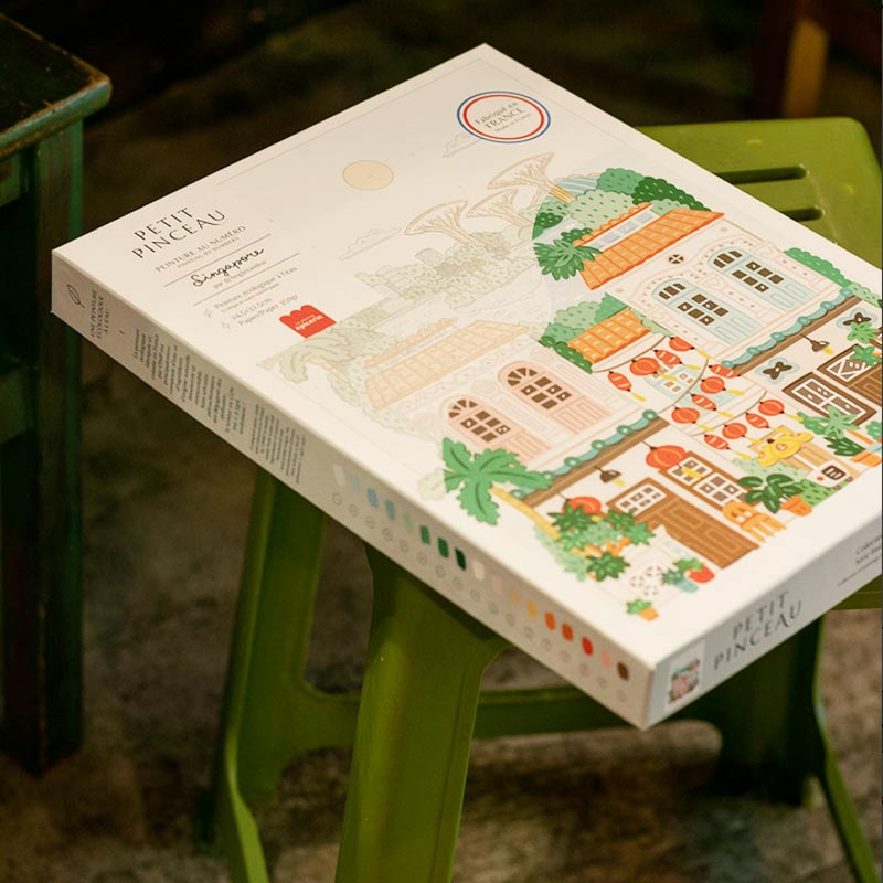 Set Peinture au Numéro Petit Pinceau, Singapore – Image 3