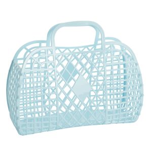 Grand Panier Rétro Sun Jellies, Nouveau Modèle, bleu glacial