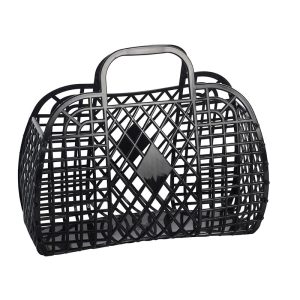 Grand Panier Rétro Sunjellies, Nouveau Modèle, Noir