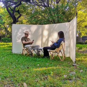Paravent coupe vent camping – Protection optimale contre le vent en plein air – Idéal plage, randonnée, bivouac