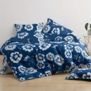 Parure de lit fleurs artistiques modernes – Housse élégante et colorée pour chambre design – Confort doux et style unique