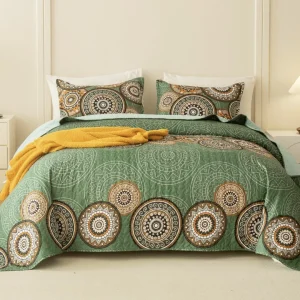 Parure de lit imprimé mandala chic – Ambiance zen et bohème pour une chambre apaisante et élégante