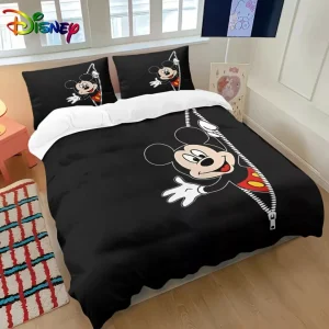 Parure de lit Mickey Disney zippé – Confort doux, pratique et amusant pour un sommeil magique enfant