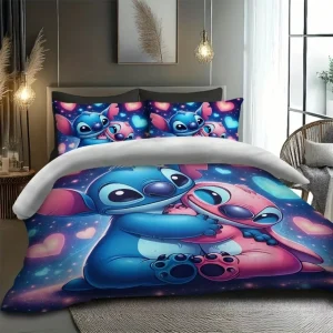 Parure de lit Stitch et Angel câlins – Douceur Disney pour nuits féeriques et confort tout en tendresse