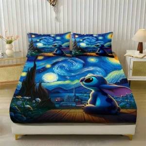 Parure de lit Stitch nuit étoilée – Confort ultra doux et rêve magique pour enfants