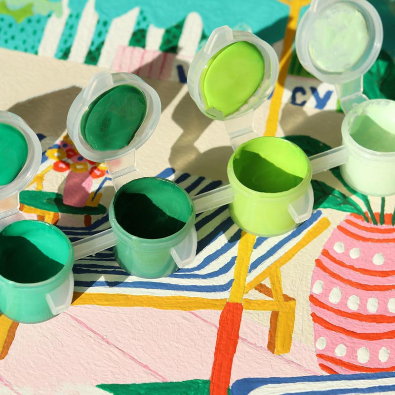 Set Peinture au Numéro Petit Pinceau, The Motel Pool – Image 2