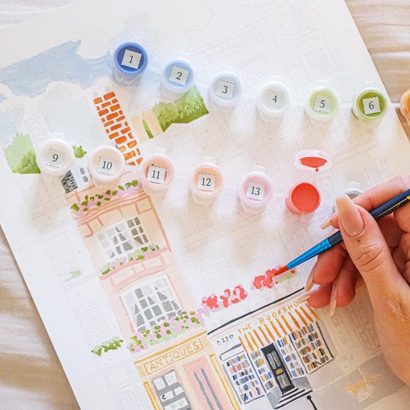 Set Peinture au Numéro Petit Pinceau, Notting Hill – Image 4