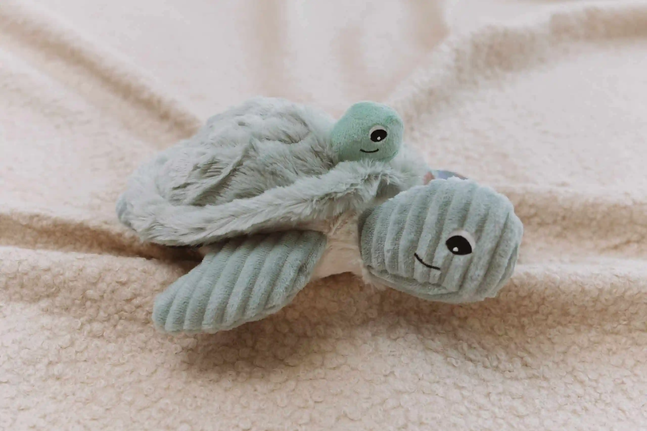 Peluche bébé aide à la séparation – Tortue Sauvenou et son bébé – Image 9