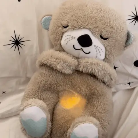 Peluche Loutre qui respire Bébé Zen – Peluche battement du coeur – Image 2