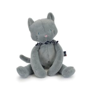 Peluche Chat 37cm bleu-gris, Mailou Tradition