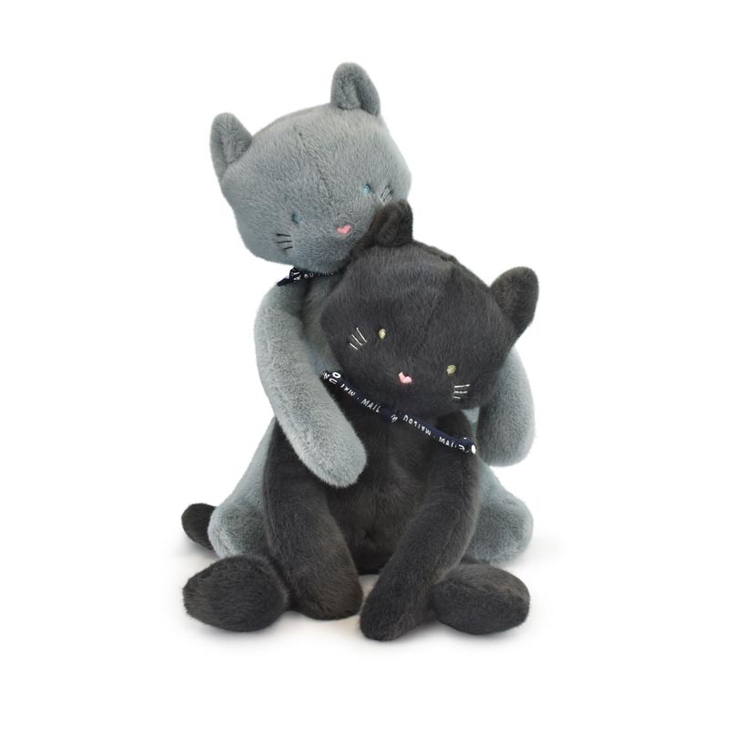 Peluche Chat 37cm noir anthracite, Mailou Tradition – Image 2