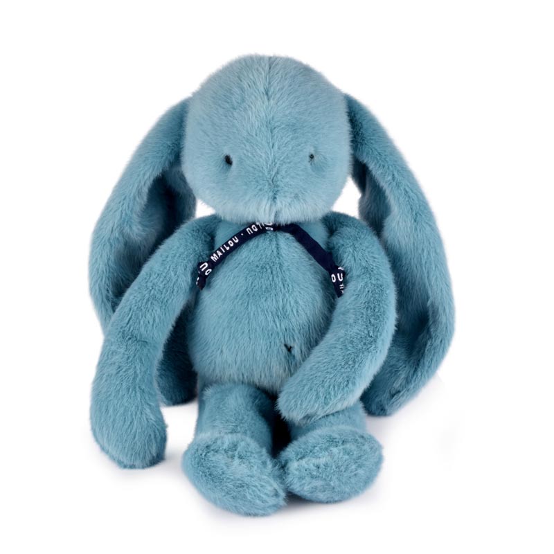 Peluche Lapin 37cm Bleu Lagon, Mailou Tradition