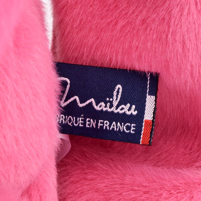 Peluche Lapin 37cm rose bubblegum, Mailou Tradition – Image 4
