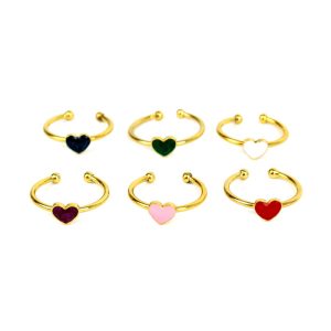 Bague Réglable Petit Coeur Coloré, My Doris