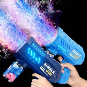 Pistolet à bulles astronaute – Jeu ludique et magique pour enfants – Effet fumée et pluie de bulles pour des heures d&rsquo;amusement