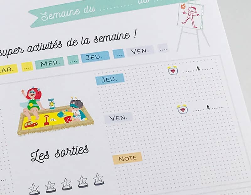 Planning d’activités nounou – Image 4