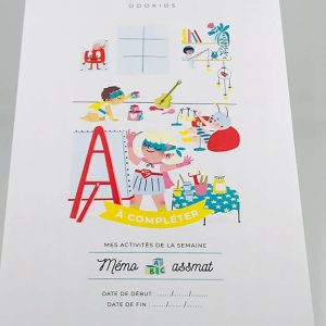 Planning d&rsquo;activités nounou