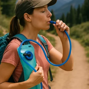 Poche à eau avec tuyau randonnée – Hydratation facile et mains libres pour longues marches et treks
