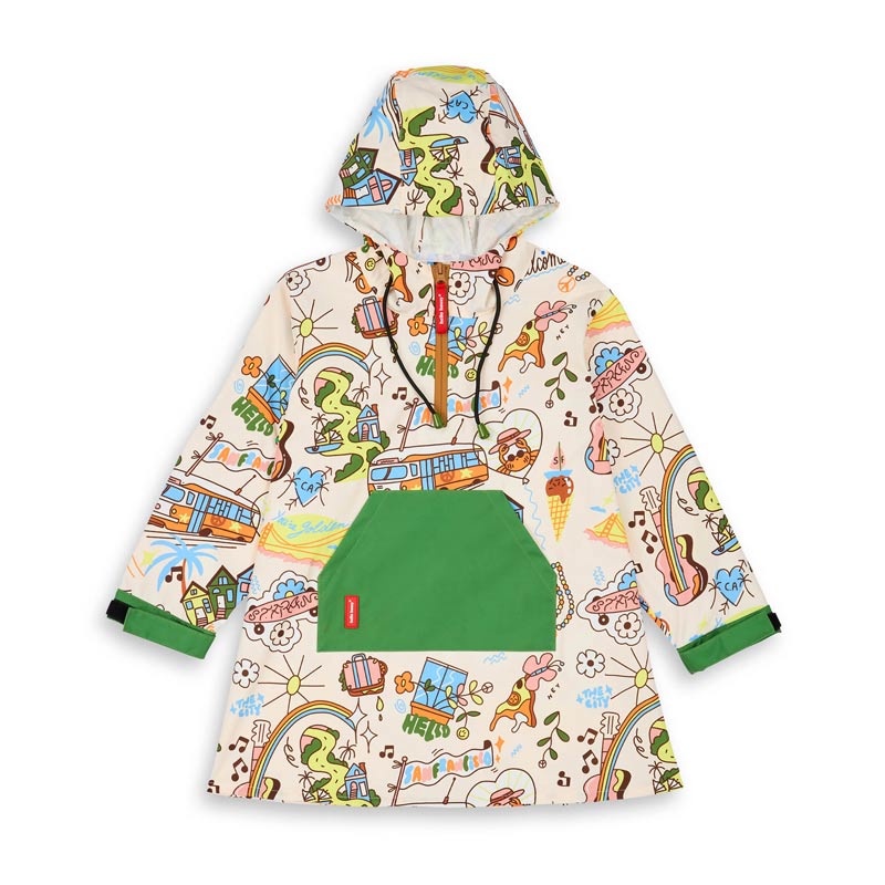 Poncho de Pluie enfant San Francisco, Hello Hossy