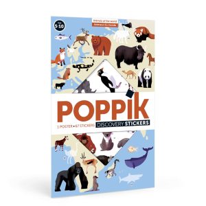 Poppik Discovery Stickers, Animaux du Monde