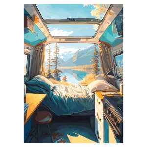 Puzzle 1000 pièces Van Life, Piece & Love