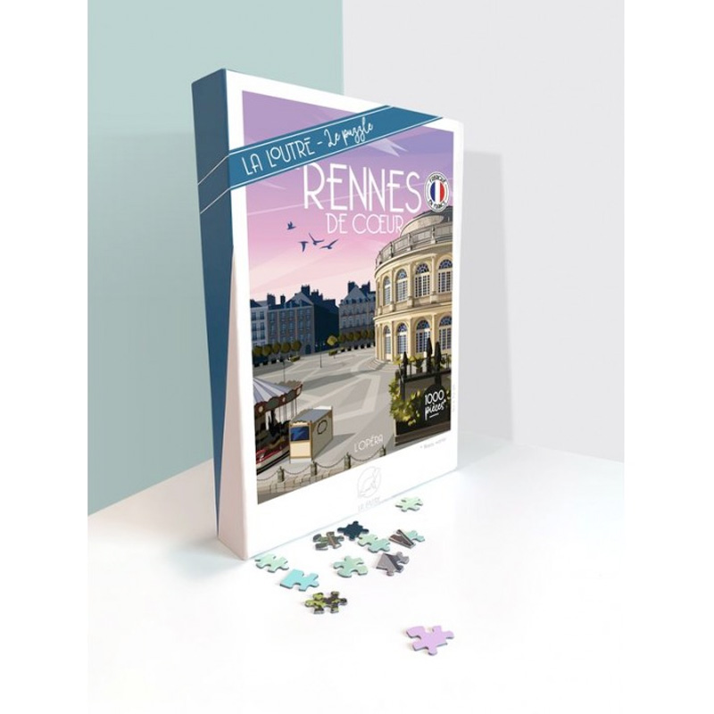 Puzzle 1000 pièces Rennes de Coeur, La Loutre