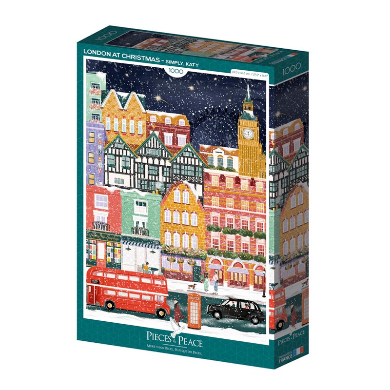 Puzzle 1000 pièces «Londres à Noël» Pieces & Peace – Image 2