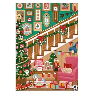 Puzzle 500 pièces «L’Escalier de Noël» Pieces & Peace