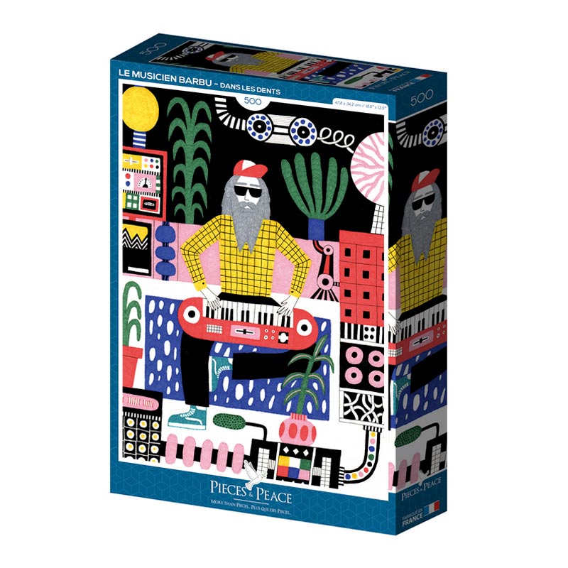 Puzzle 500 pièces «Le Musicien Barbu» Pieces & Peace – Image 2