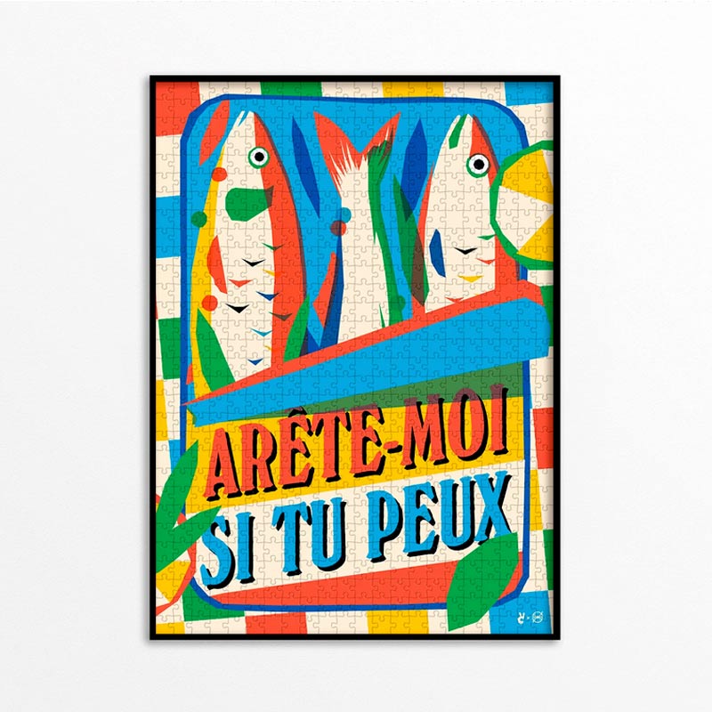 Puzzle 1000 pièces «Arête-moi si tu peux», Piece and Love